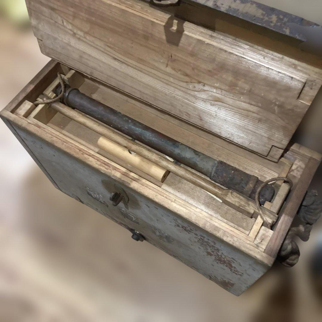 鞴　ふいご　蔵出し　時代もの　鍛冶屋　送風機　骨董品