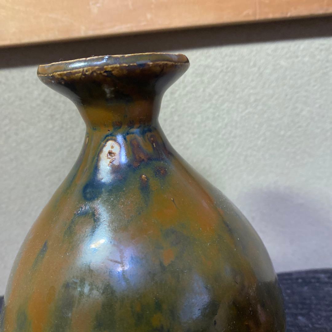 中国　古玩　河南天目徳利