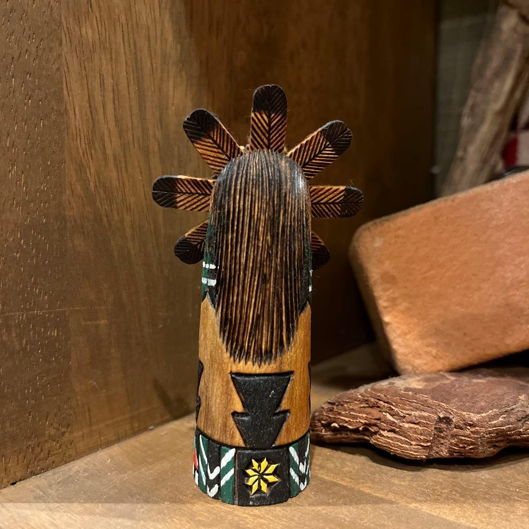 カチナドール　工芸品　サンフェイス　カチナ　インディアン　ネイティブ・アメリカン