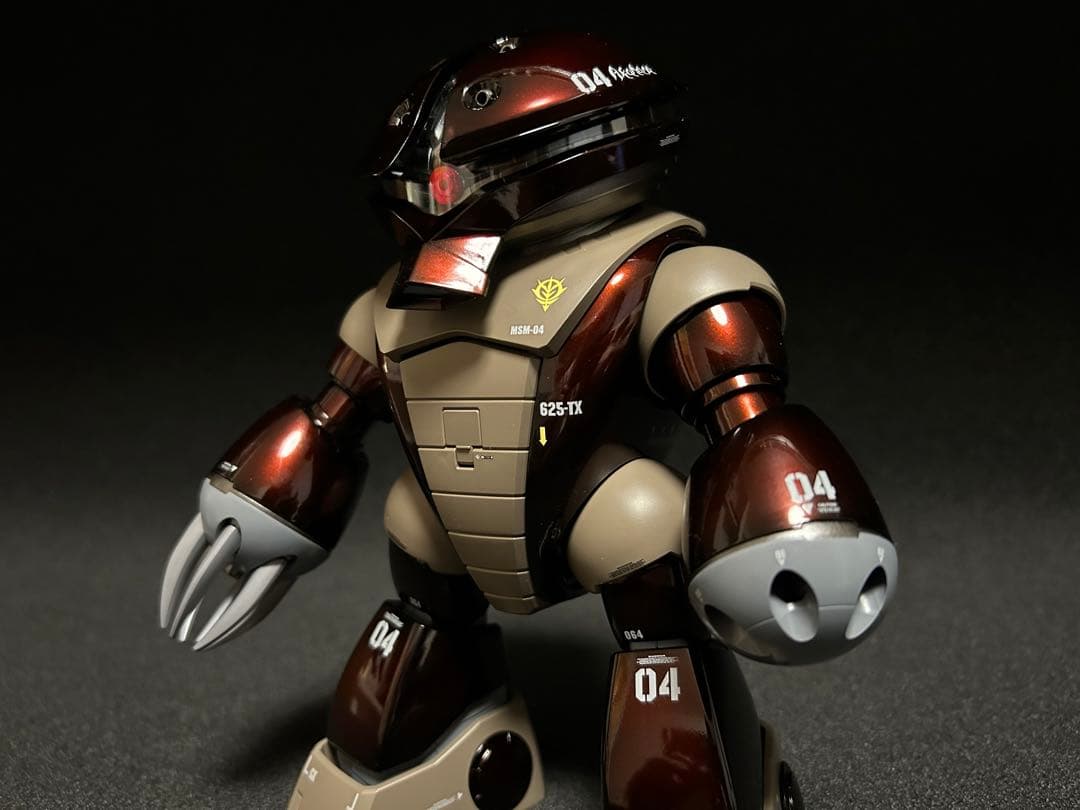 MGアッガイ　キャンディーグラデーション全塗装済み完成品　水転写デカール追加