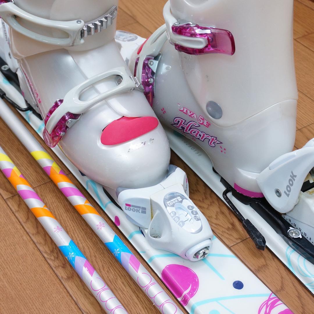 メンテ済 130cm 靴22cm SWALLOW スキーセット