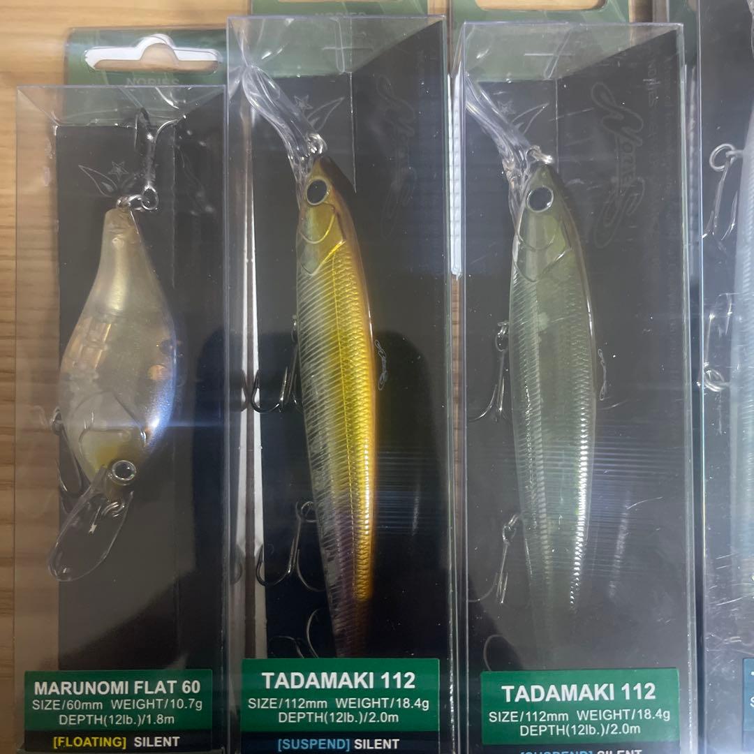 マルノミフラット60 &タダマキ 112/132 JP ルアー 5点セット