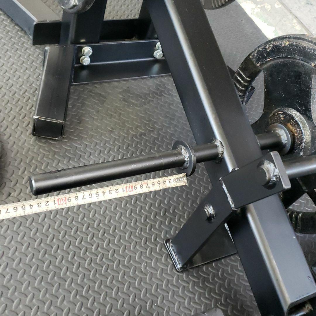 ミニベルトスクワットマシン　トレーニング　フイットネス　プレート２８mm