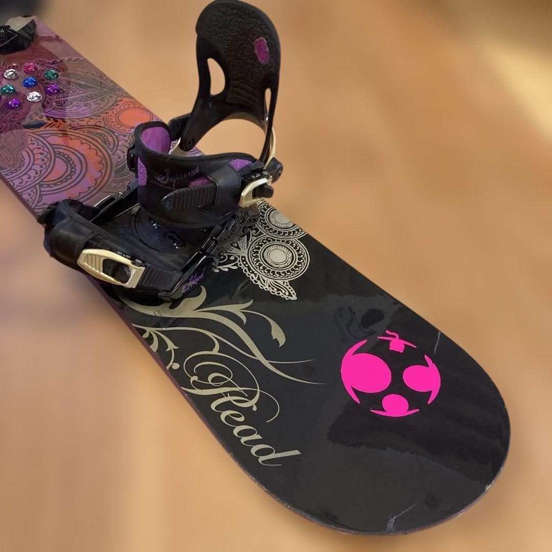 HEADレディース バイン付 スノーボード 138cm ソールカバー付き