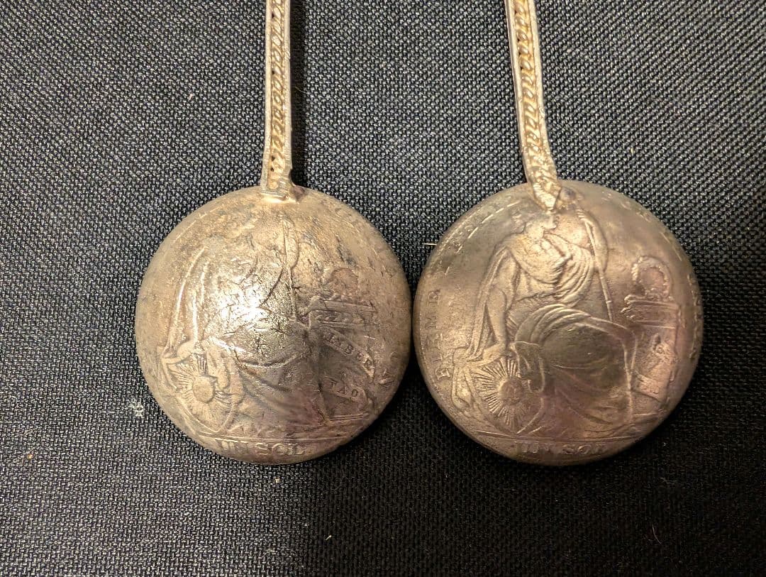 こ*0様 ペルー 銀製スプーン 2本セット