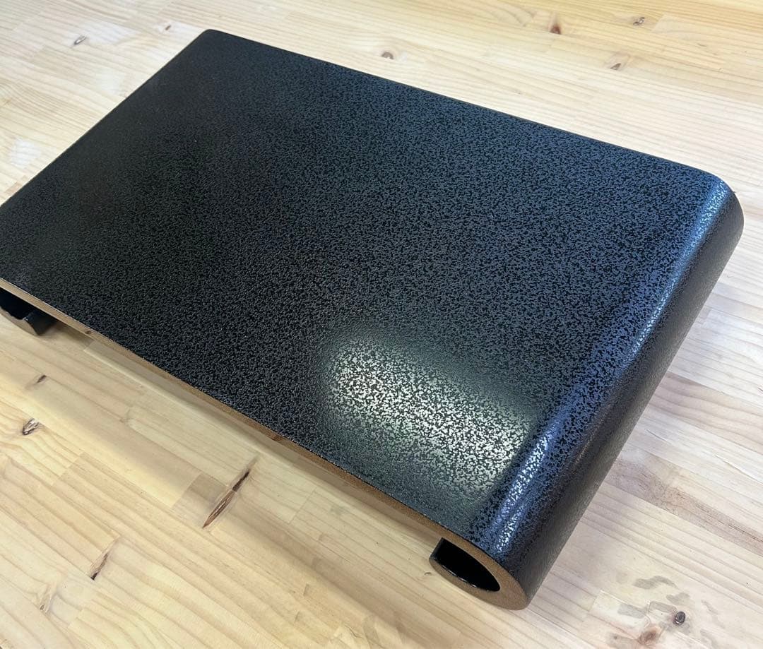 石目乾漆 巻足花台/作・組橋泰公 二代目 仁斉(証明書 箱アリ) 輪島塗 木製