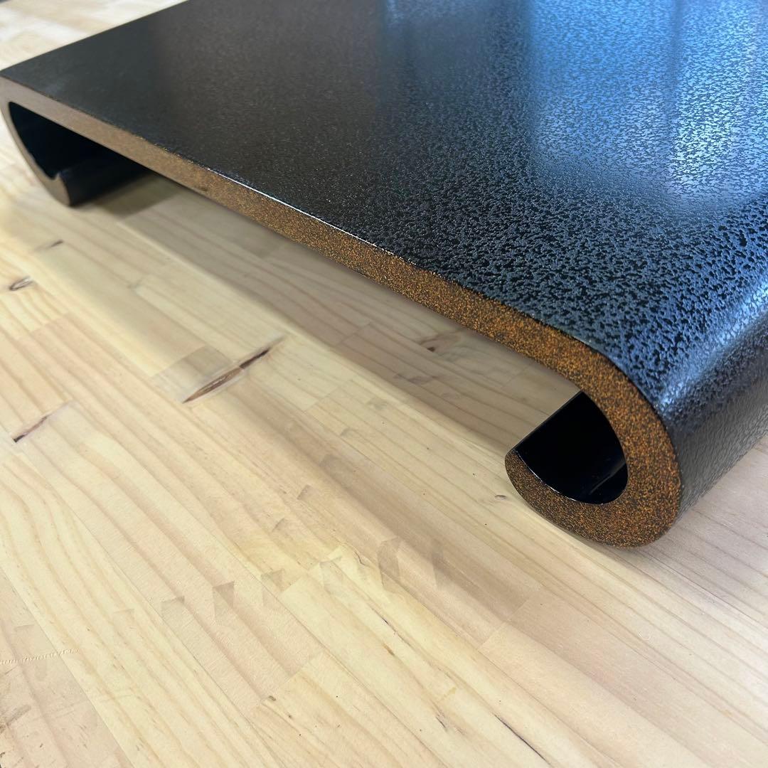 石目乾漆 巻足花台/作・組橋泰公 二代目 仁斉(証明書 箱アリ) 輪島塗 木製