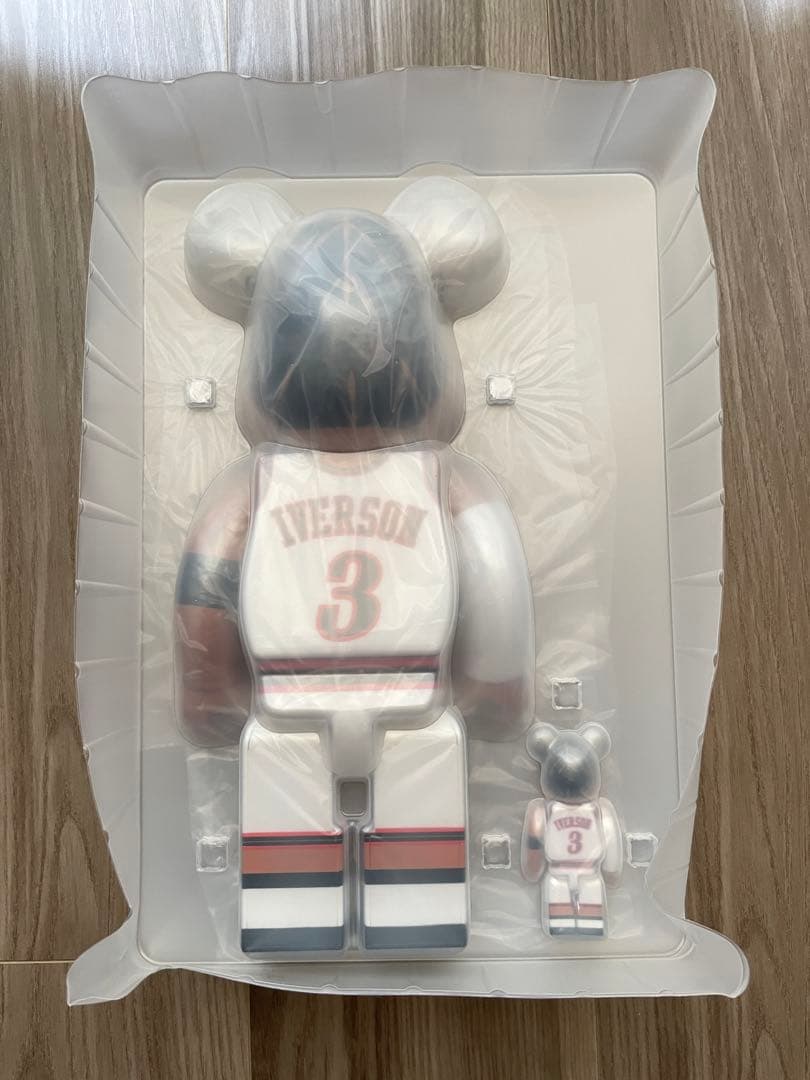 BE@RBRICK アレン・アイバーソン 100% & 400% 開封済み