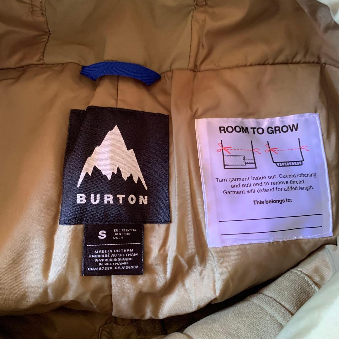 BURTON KIDS スノーボードビブパンツS 130サイズ カーキ