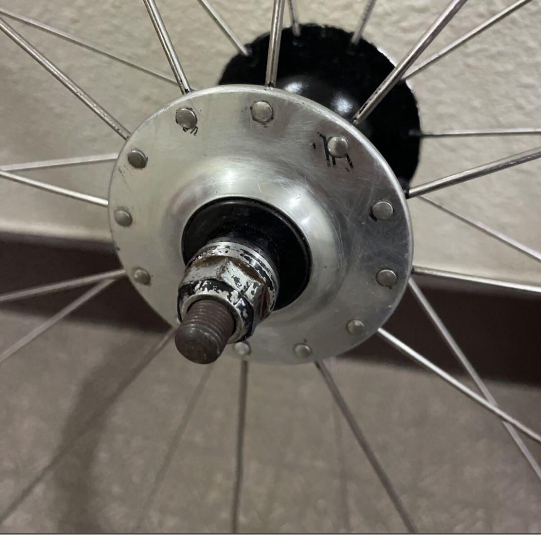 【最終価格】ピストバイクホイール 前輪MICHE 700c固定&フリーギア付