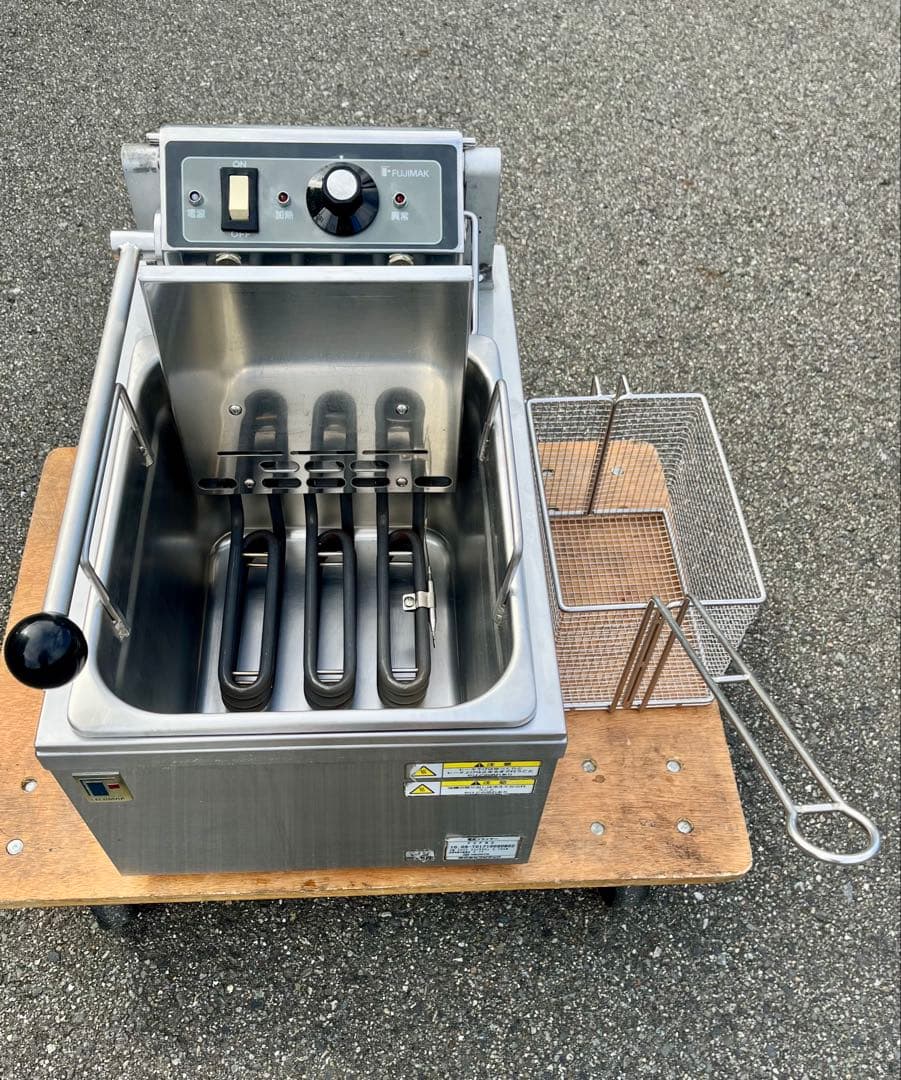 フジマック業務用卓上電気フライヤー 3相200V 8リットル