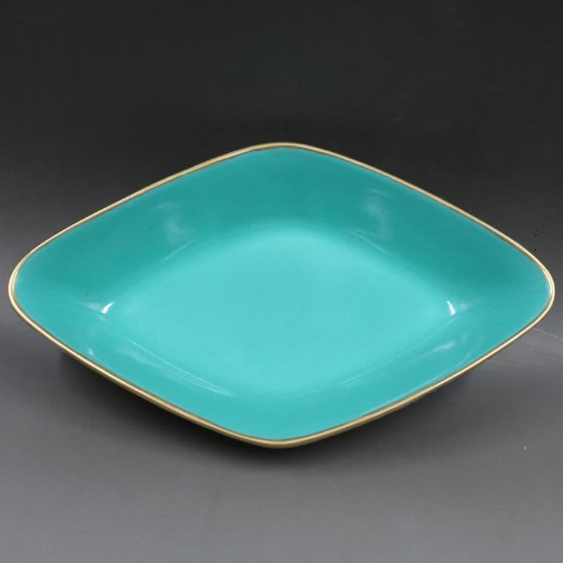 清乾隆緑地蒔金パステル万模様水洗筆洗 景徳鎮陶磁器 装飾品現代工芸品美術品 置物