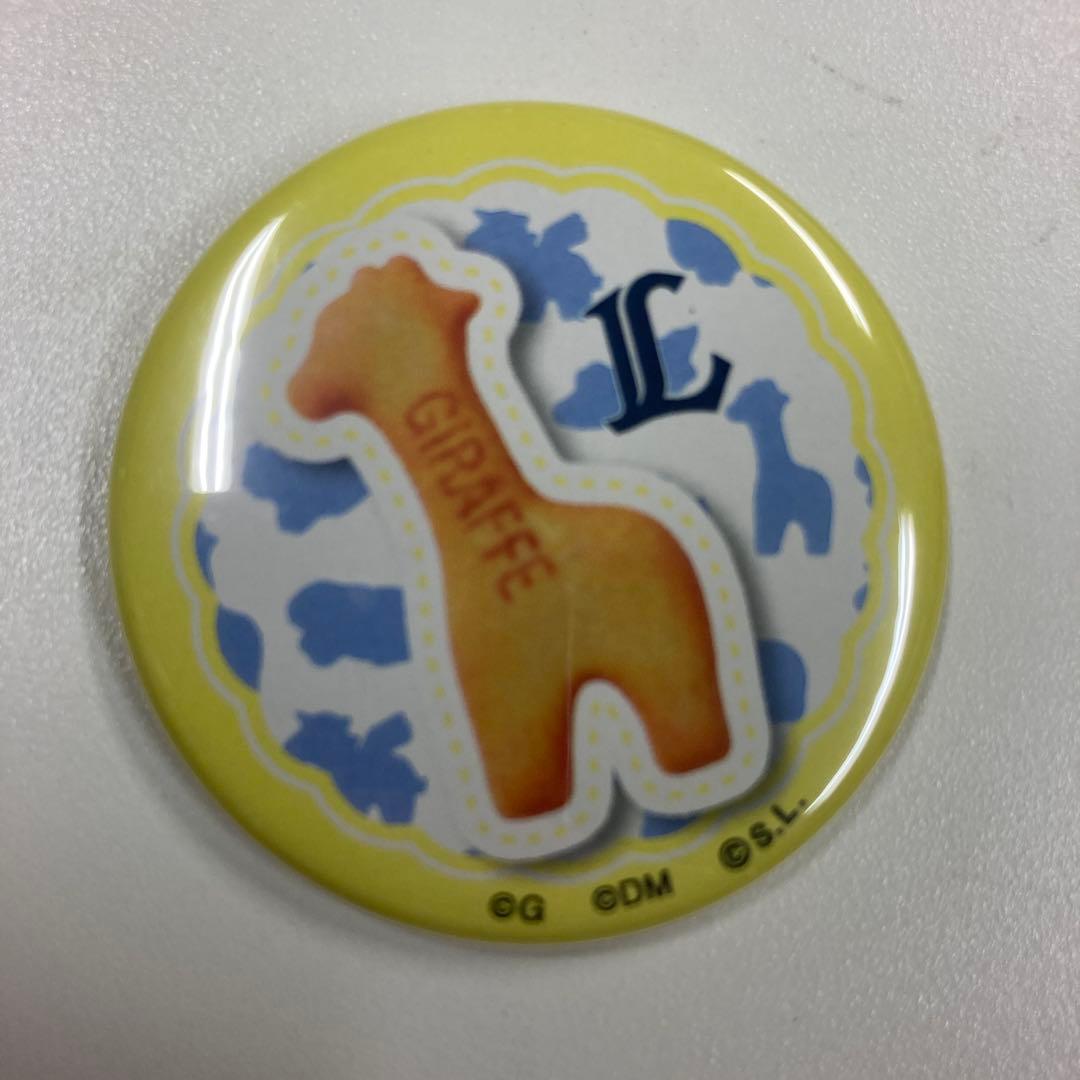 MB12 たべっ子どうぶつ きりん 缶バッジ ライオンズ 41コセット