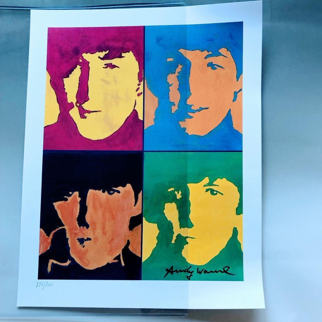 #3889 美品 アンディ ウォーホル リトグラフ ビートルズ 300枚 限定