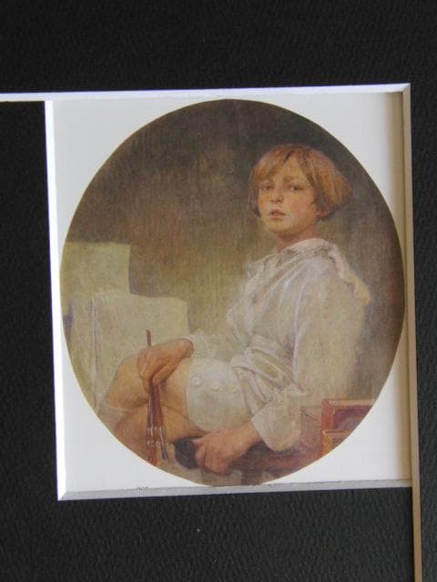 アルフォンス・ミュシャ、息子イージーの肖像、希少な画集より