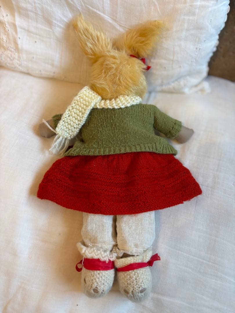 アンティークうさぎぬいぐるみ