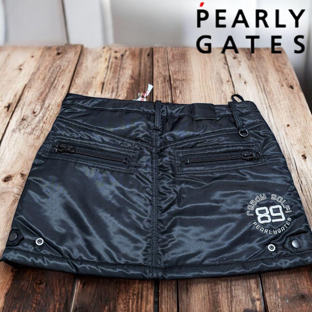 PEARLY GATES❣️中綿あったかスカート❣️新品タグ付 ブラック サイズ2