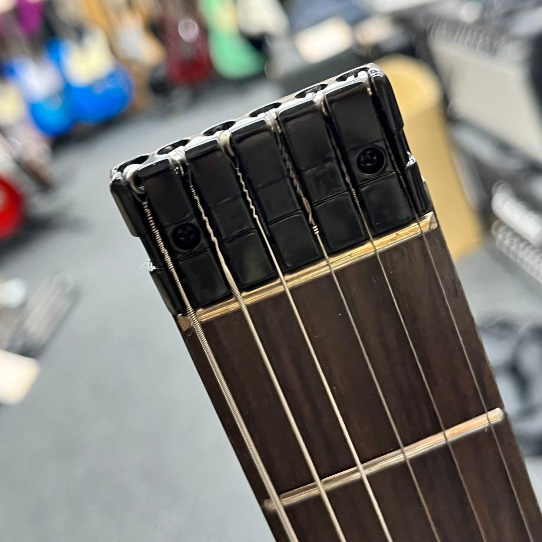 【11129】【新品】 ヘッドレスギター 汎用ケース付き ブルー