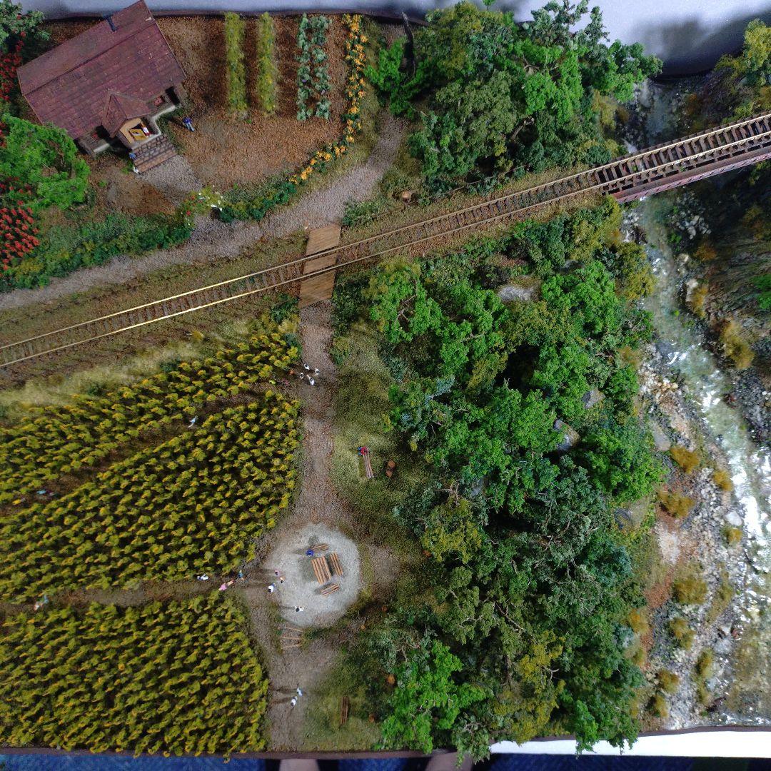 ジオラマ【60✕43cm程度】　Nゲージサイズ?　レール幅（9mm）