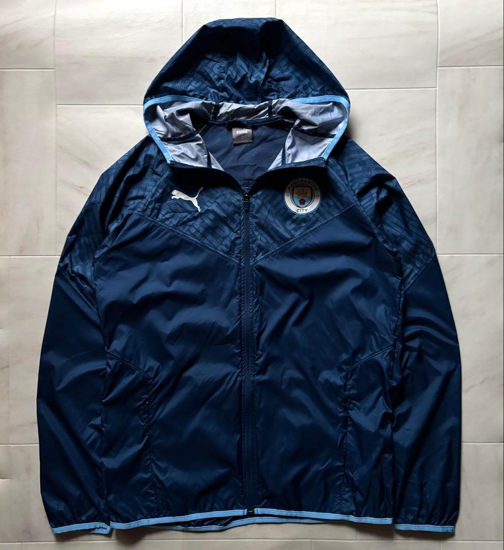 プーマ マンチェスターシティ ウォームアップジャケット ドライセル ラグラン M