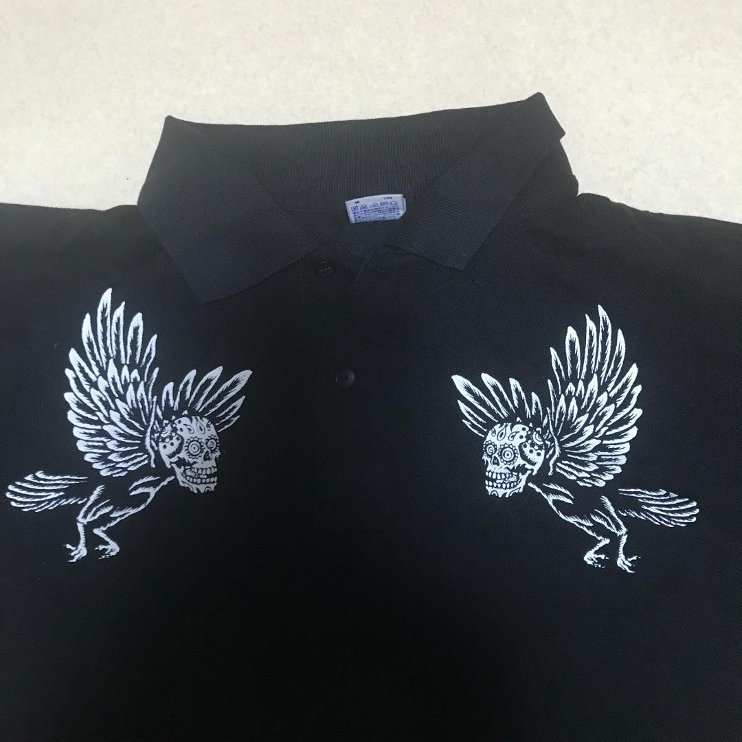 マキシマムザホルモン XXL ホルモン 未使用 ポロシャツ 豚 牛 ガイコツ