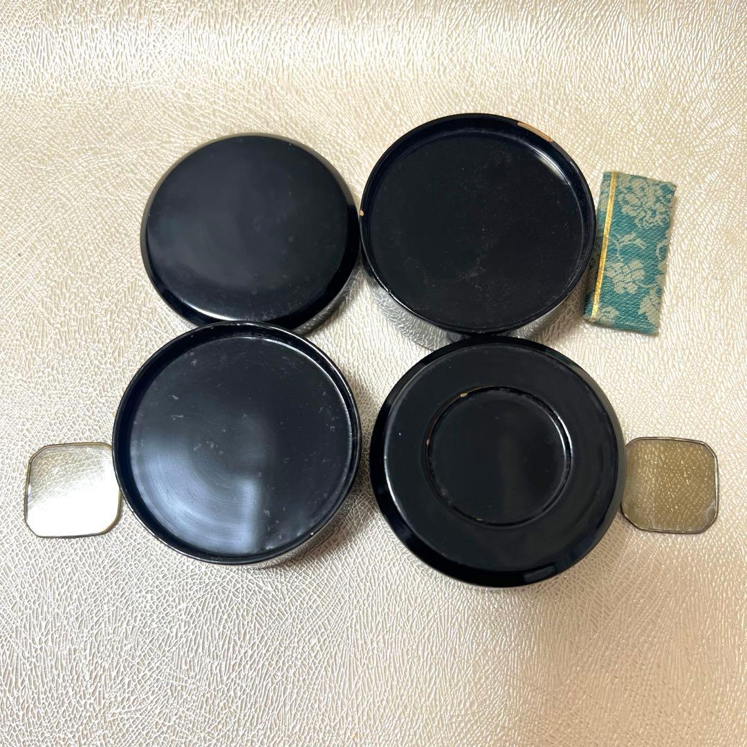 茶道具　重香合（じゅうこうごう）木製漆塗り　裏千家