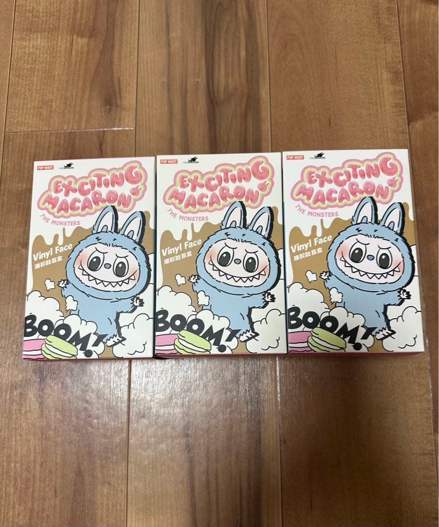 POPMART LABUBU THE MONSTERS マカロンぬいぐるみ 3個