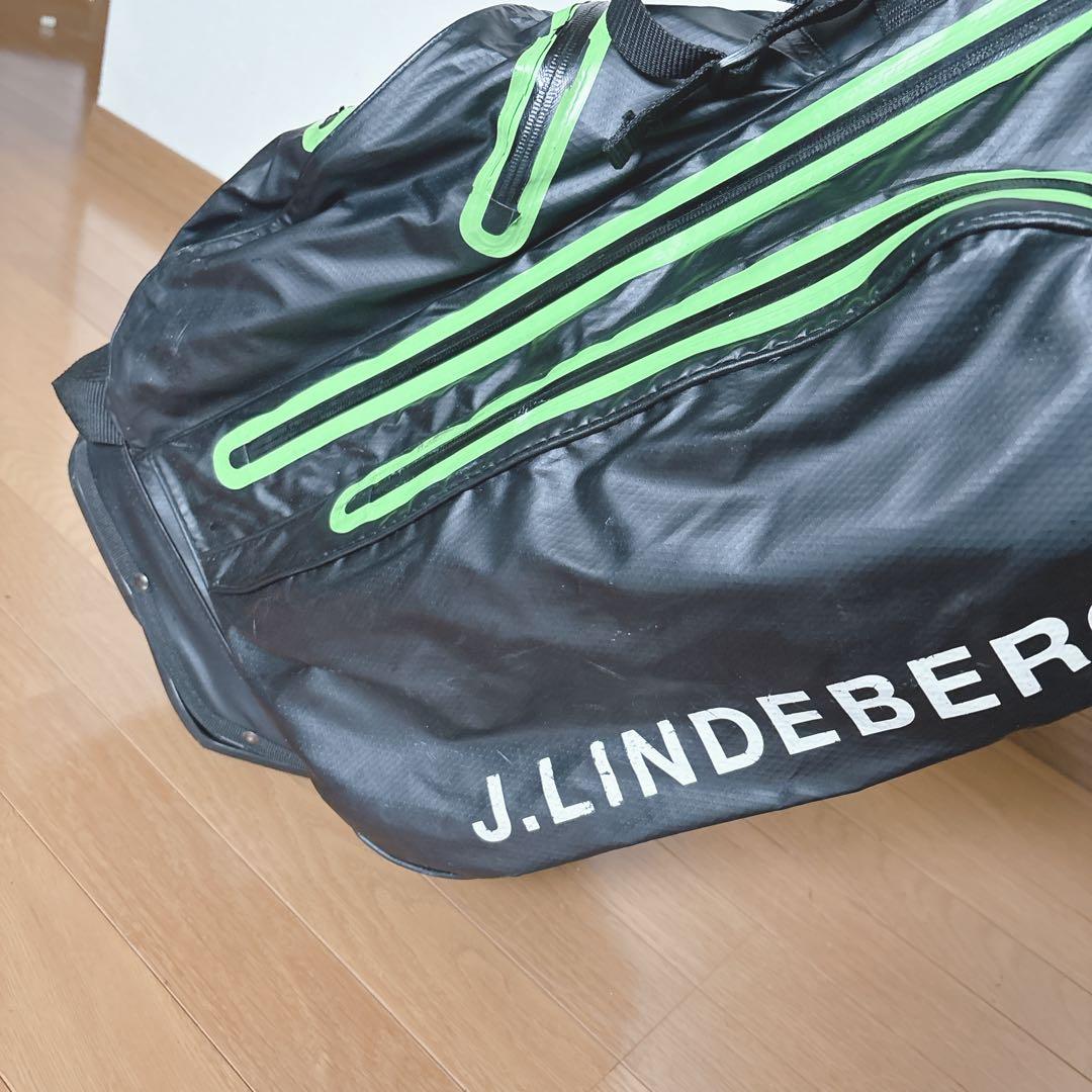 K355 J.LINDBEBRG スタンドキャディバック　グリーンブラック