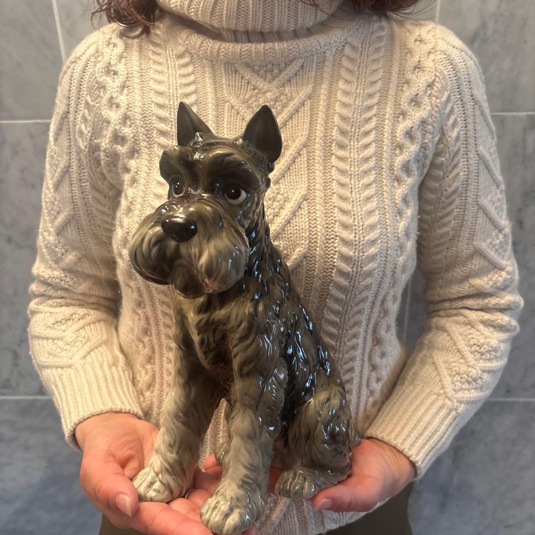 アメリカ1970-80年代ヴィンテージ生きているように美しい瞳で凛と佇む犬