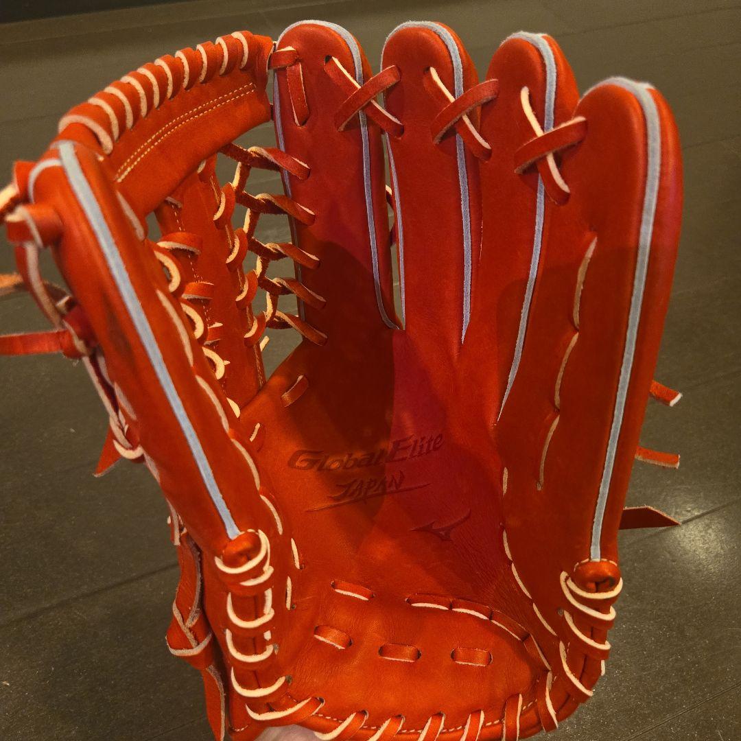 【希少日本製】ミズノ　グローバルエリートJAPAN　硬式外野手用野球グローブ