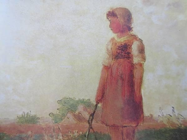 ジャンF・ミレー　鵞鳥番の少女　図録・レゾネより　新品額付