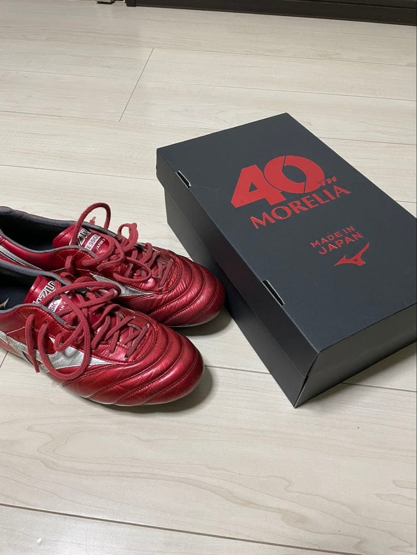 Mizuno Morelia 40th Anniversary レッド スパイク