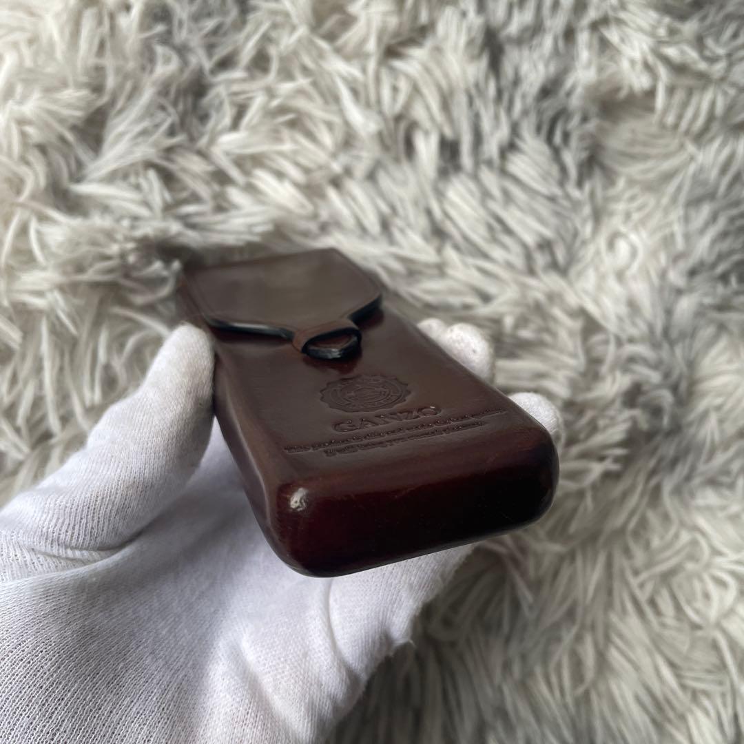 【極美品】ガンゾ ペンケース マエストロ 3本差し ペンケース