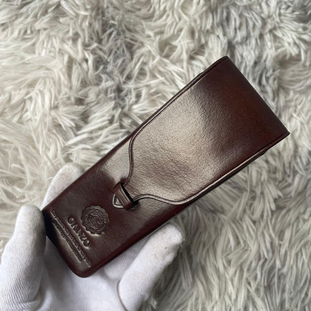 【極美品】ガンゾ ペンケース マエストロ 3本差し ペンケース