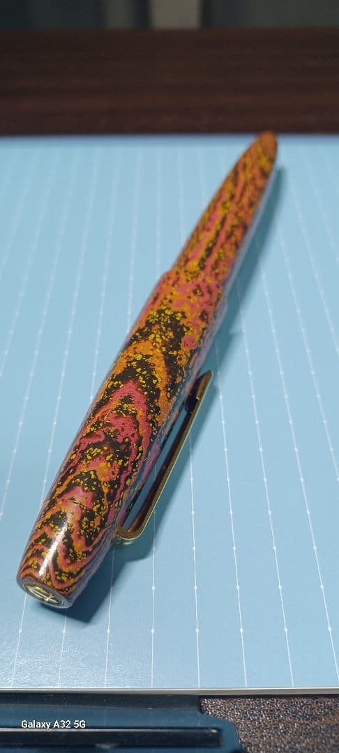 セーラー万年筆 長刀研ぎ 紅炎 万年筆 エボナイト 限定 完品 NMF 中細