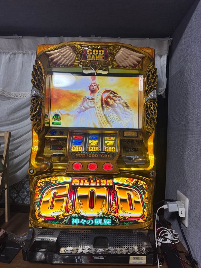 【お引き取り】ミリオンゴッド スロットマシン 実機