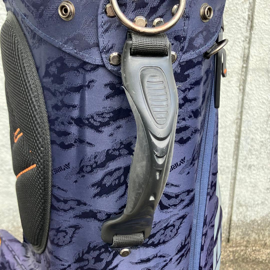 AVIREX ゴルフバッグ キャディバッグ　スタンド式　ネイビー