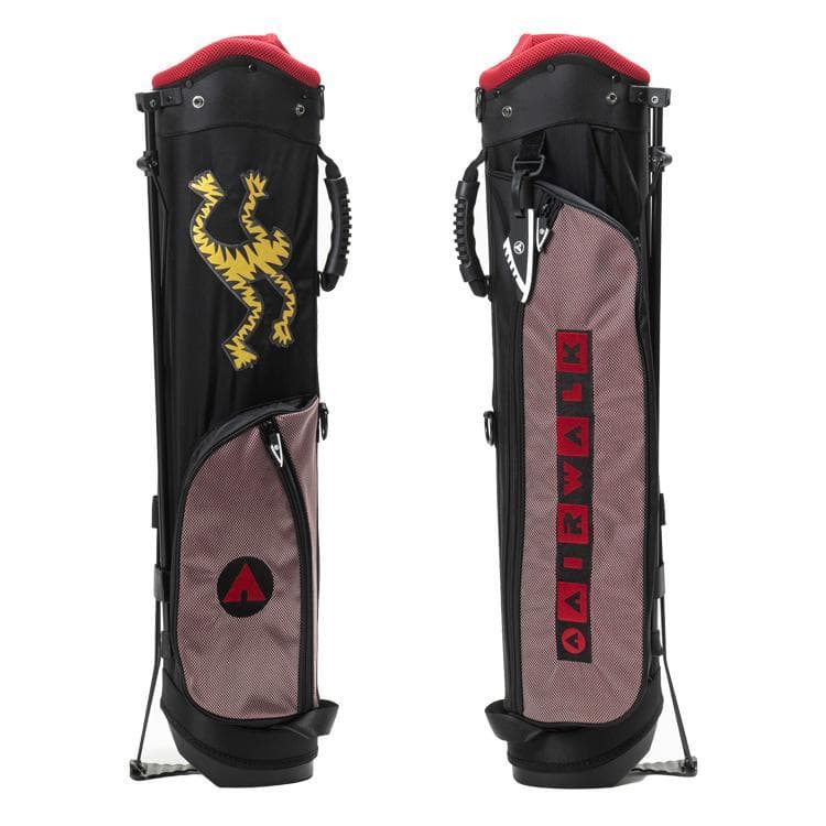 新品 AIRWALK エアーウォーク スタンドキャディバッグ フード付き RED