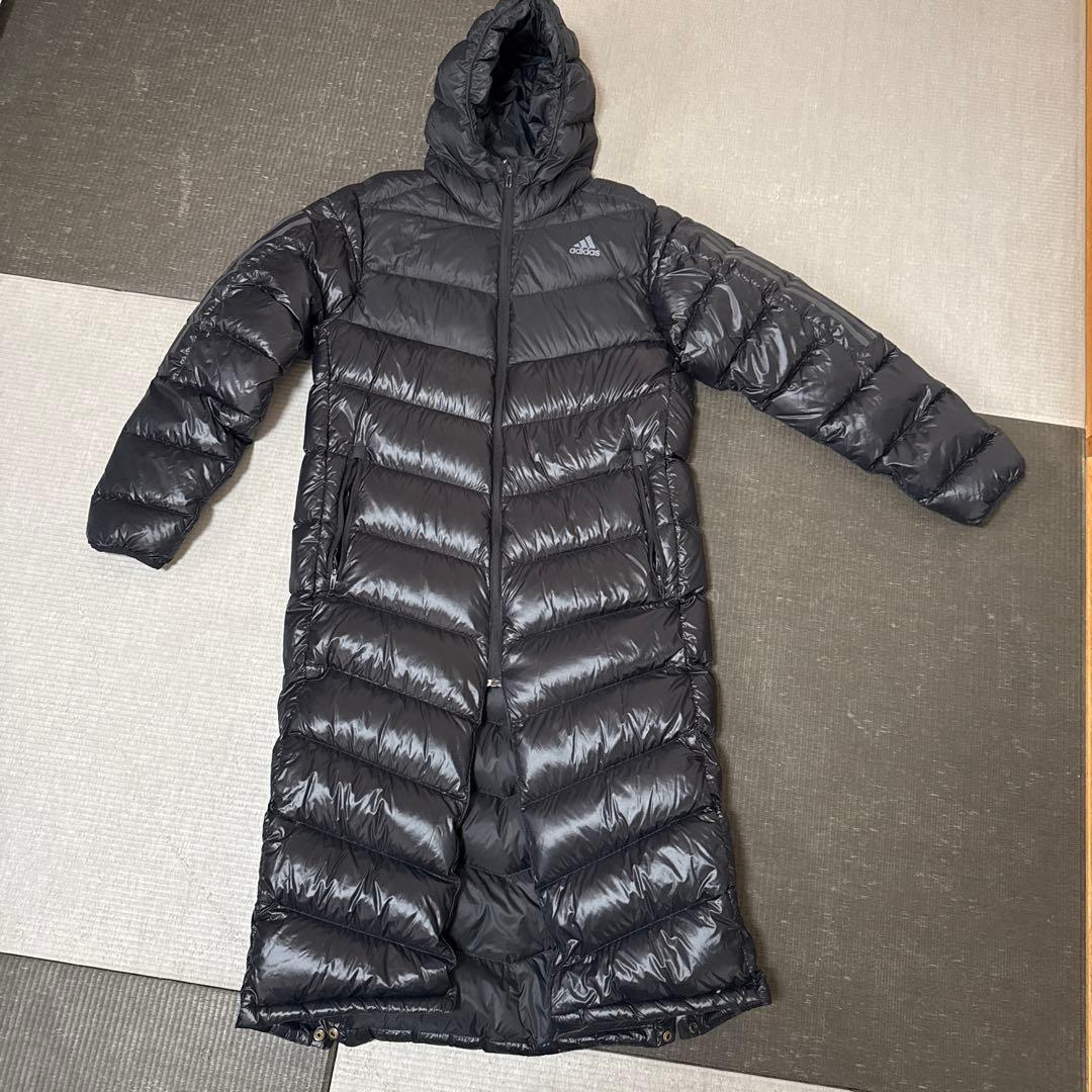 【美品】adidas ベンチコート　ブラック