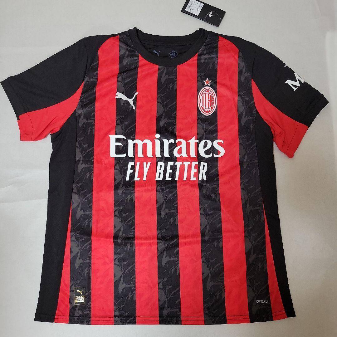 新品ACミラン 25 公式ホームレプリカユニフォーム 77996201 Lサイズ