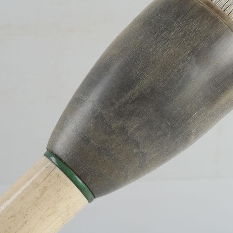 中国　書道具　獣骨製　大筆　ケース付　M　9231