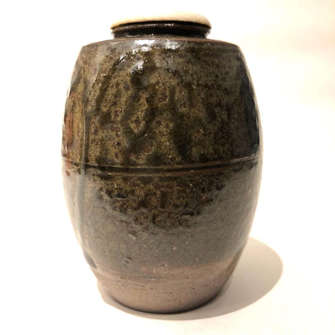 【茶道具】市野信水　丹波茶入