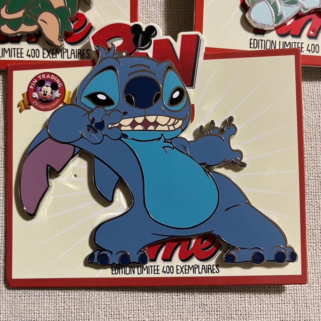 パリディズニー LE400 リロ＆スティッチ ピントレタイム ピンバッジ