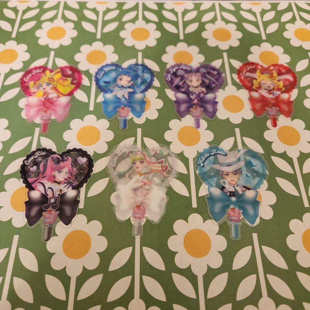 キミとアイドルプリキュア　キミと応援♪　うちわ型クリアカード　コンプリートセット