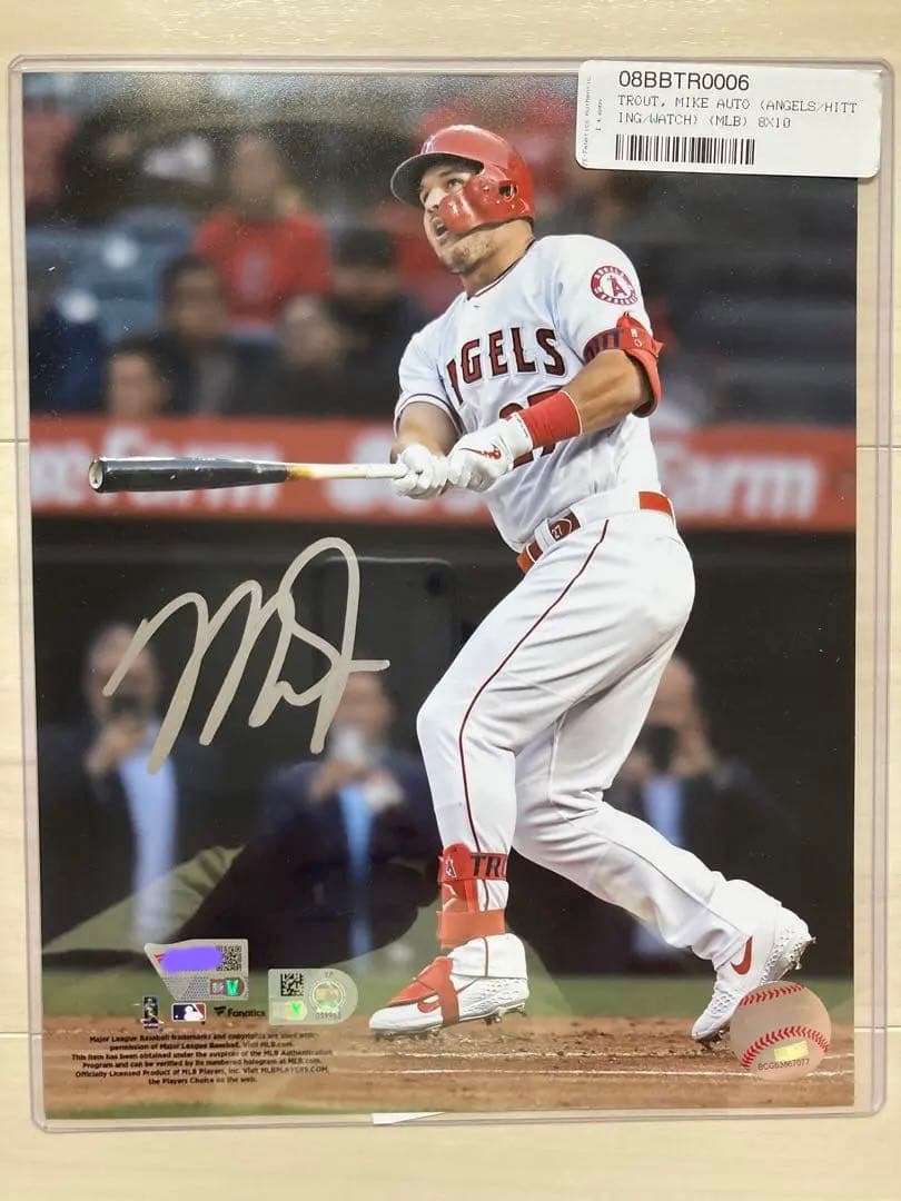 マイク・トラウト直筆サイン入りフォト