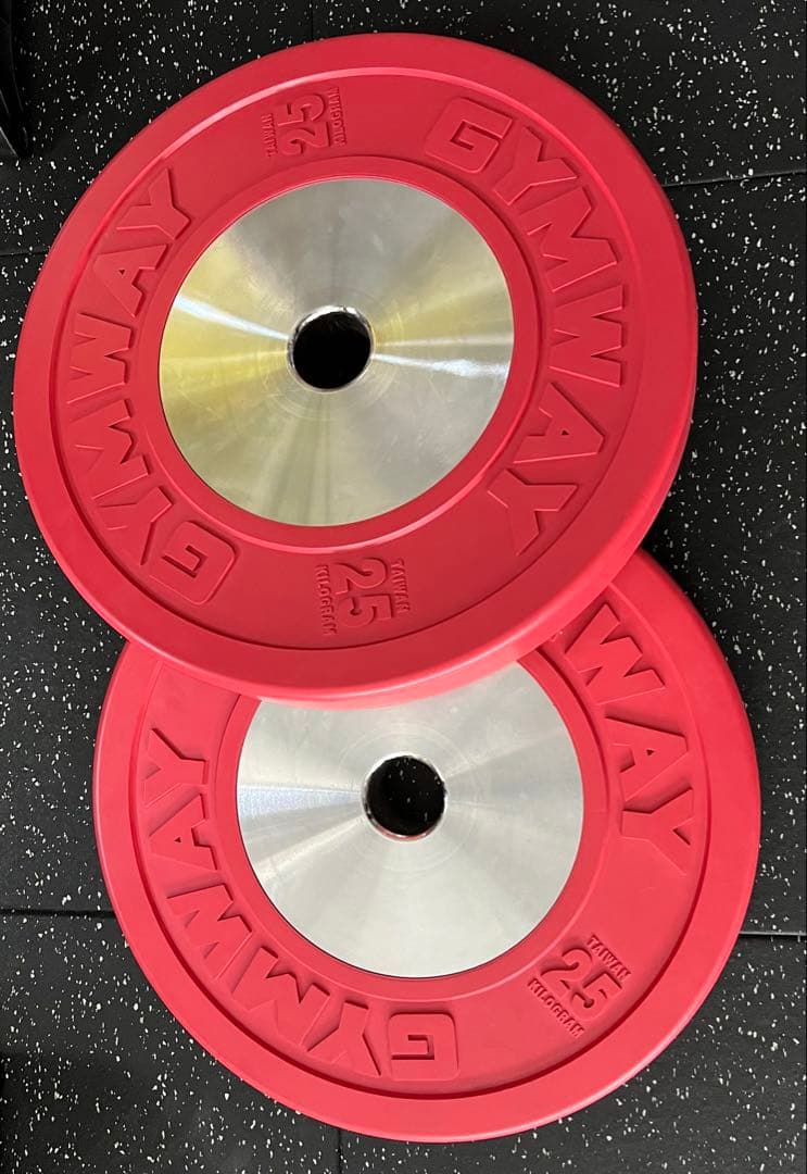 12/16まで ②GYMWAY コンペティションバンパープレート 25kg 1枚
