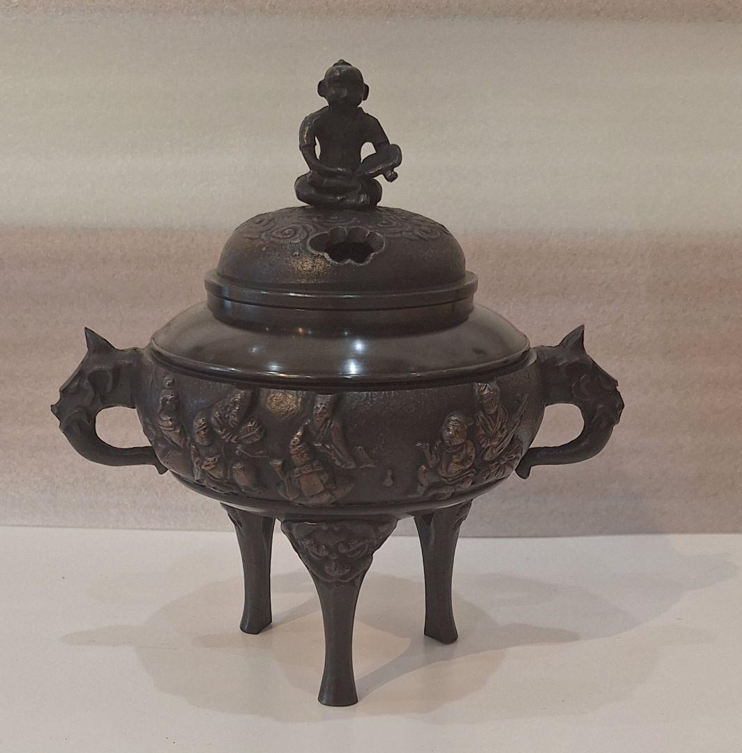 高岡銅器　七福神香炉