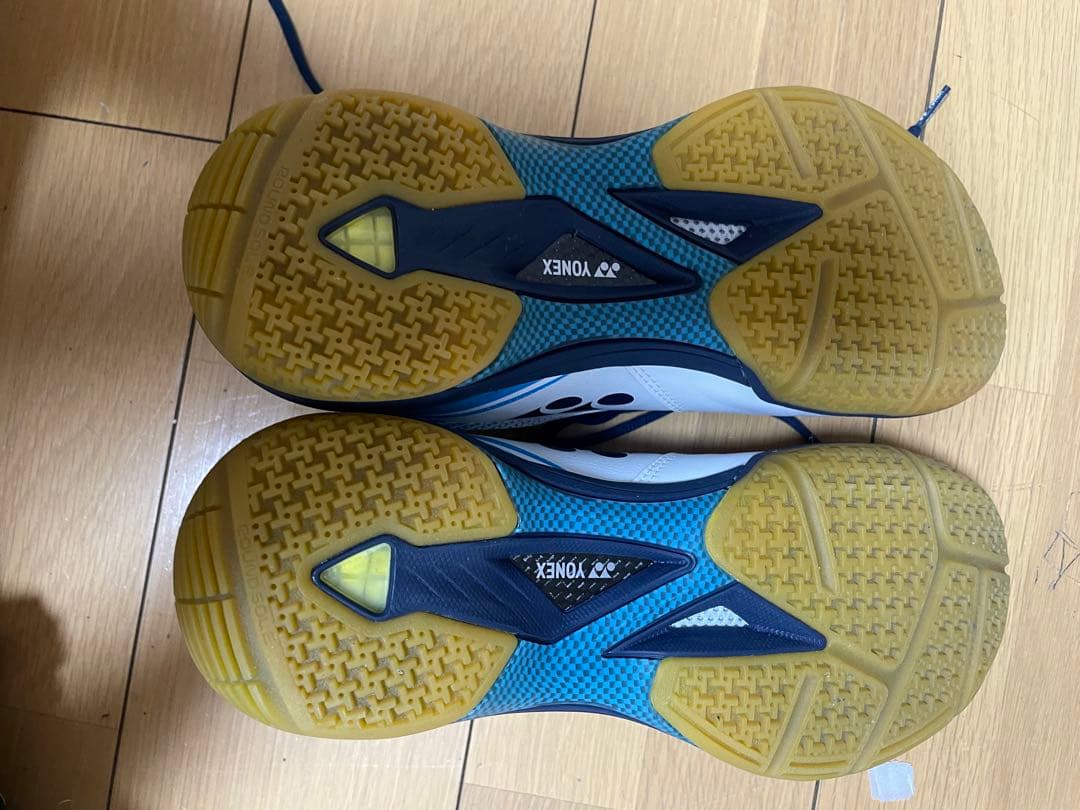 YONEX バドミントンシューズ SHB-65 ホワイト/ブルー　27.5cm