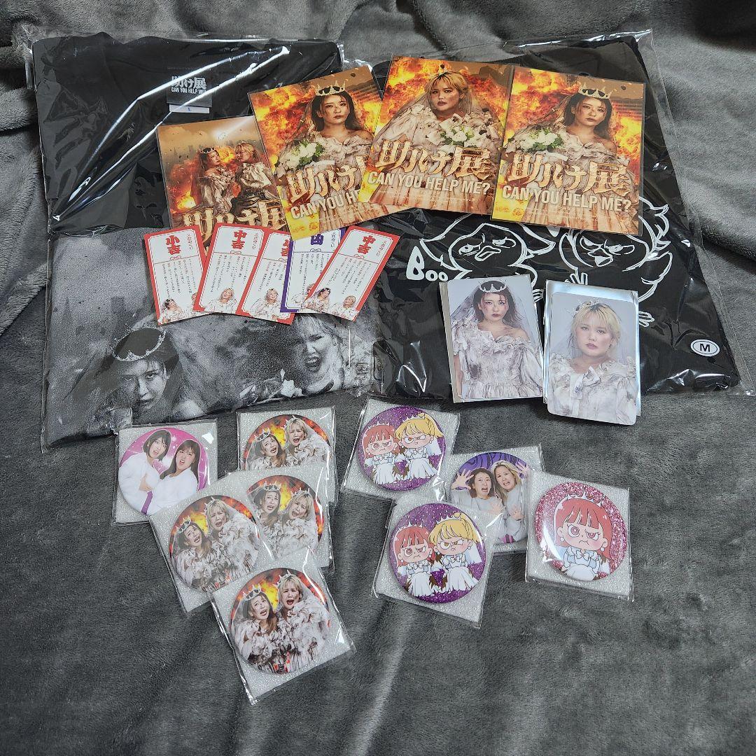 平成フラミンゴ 助け展 特典 缶ミラー ポストカード Tシャツ NICORIHO