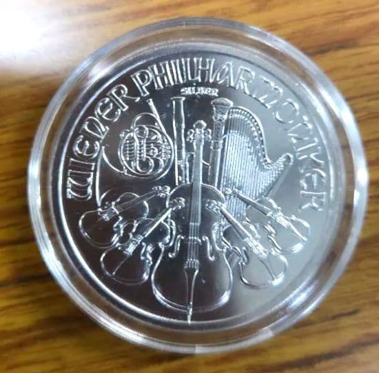 【最終値下げ】2012ウィーン・フィルハーモニー銀貨 1オンス 新品未使用